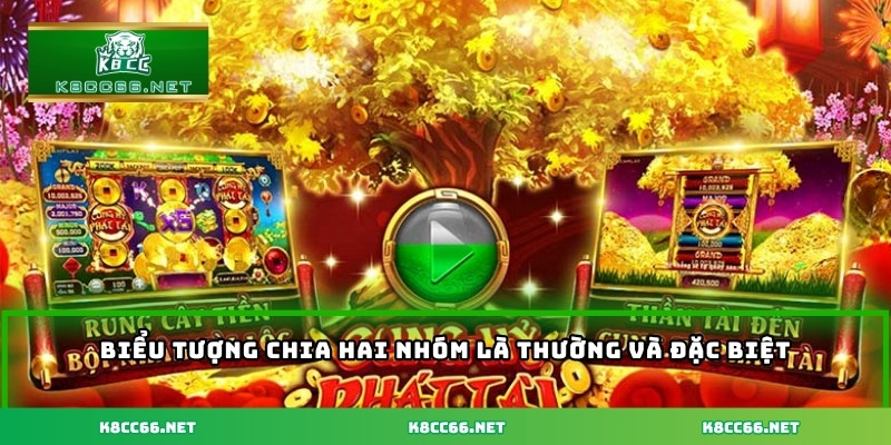Biểu tượng chia hai nhóm là thường và đặc biệt